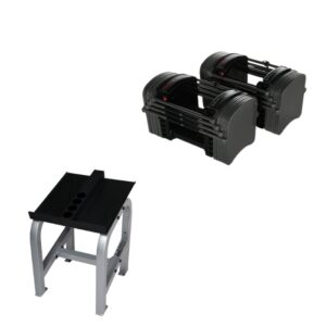Zestaw do ćwiczeń z hantlami Powerblock + Stojak