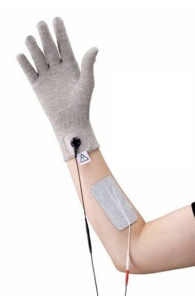 Rękawica przewodząca do elektrostymulacji dłoni TENS