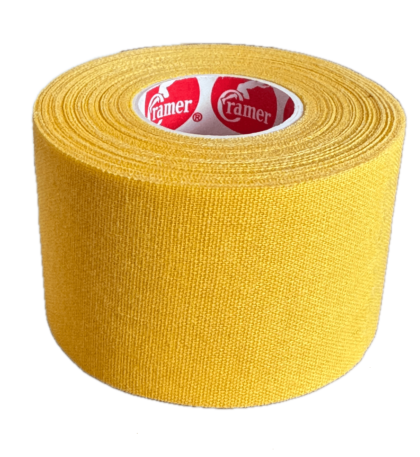 cramer team color tape (sztywny, żółty) / 3,8 cm x 9,1 m