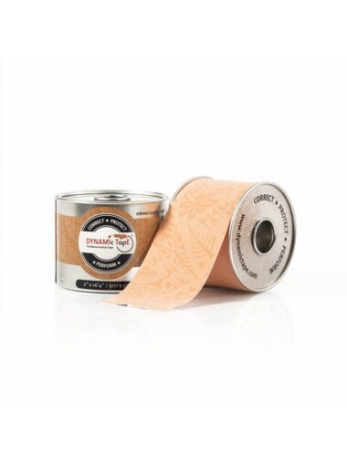 dynamic tape biomechaniczny 5cm x 5m beżowo czarny (kopia)