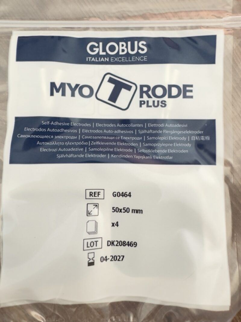 globus elektrody myotrode plus, 50 x 90 mm, 4 sztuki